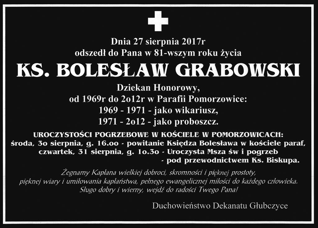 śp ks. Bolesław Grabowski
